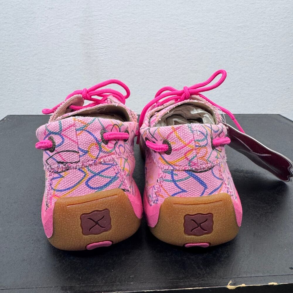 Twisted X Driving Moc Loafers Antibacterial Comfort Casual Shoes NWT 5M Pink - Picture 5 of 7